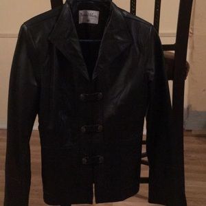 Pamela McCoy collections leather jacket
